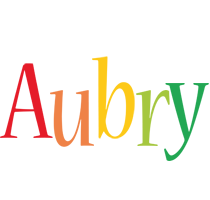 Aubry birthday logo