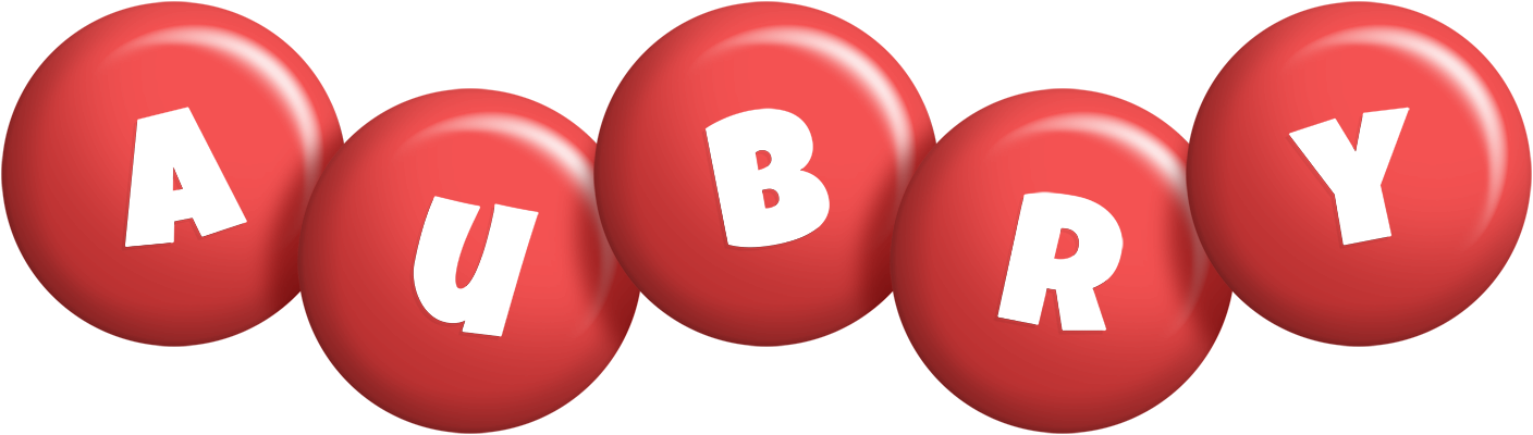 Aubry candy-red logo