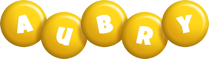 Aubry candy-yellow logo