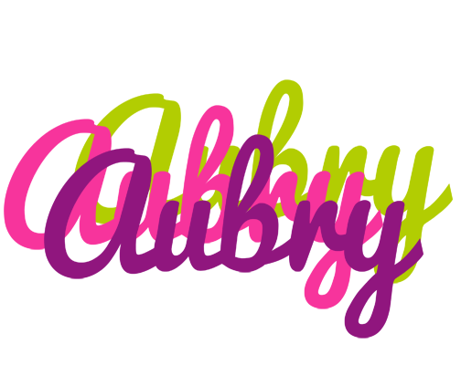 Aubry flowers logo