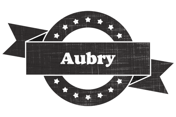 Aubry grunge logo