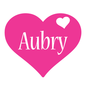 Aubry love-heart logo