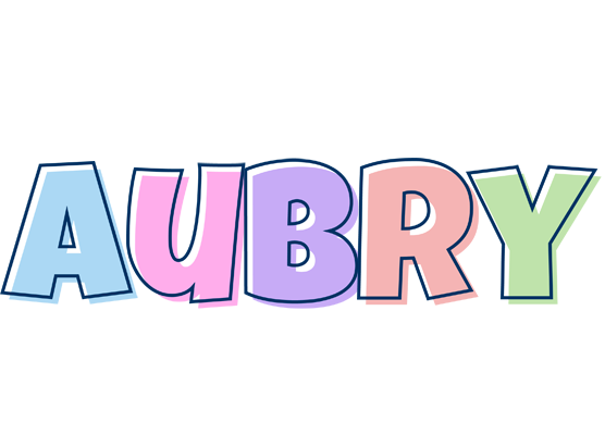Aubry pastel logo