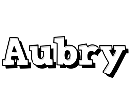 Aubry snowing logo