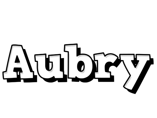 Aubry snowing logo