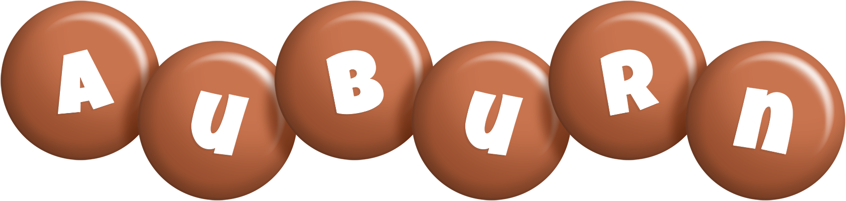 Auburn candy-brown logo