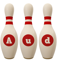 Aud bowling-pin logo