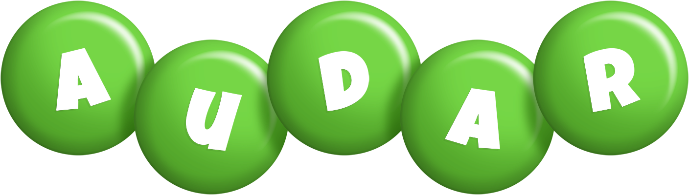 Audar candy-green logo