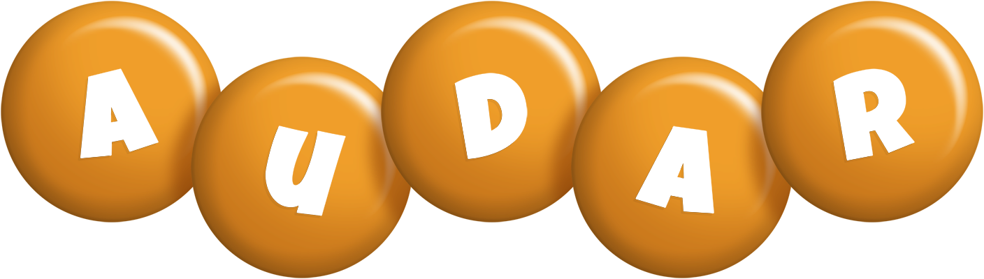 Audar candy-orange logo