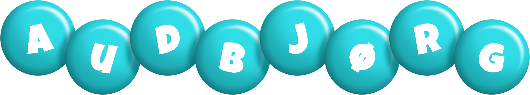 Audbjørg candy-azur logo