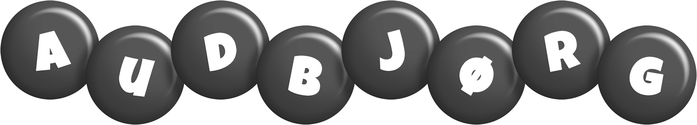 Audbjørg candy-black logo