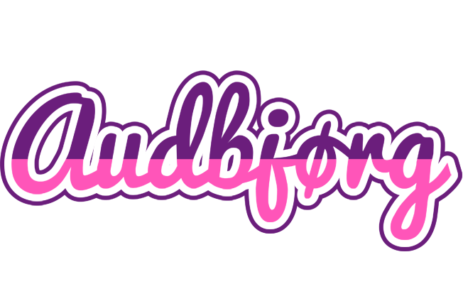 Audbjørg cheerful logo