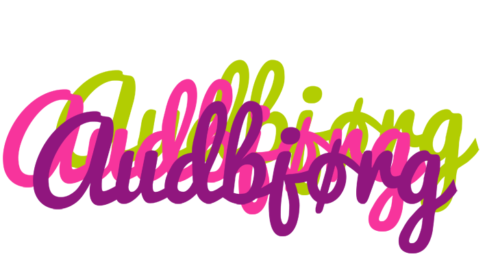 Audbjørg flowers logo