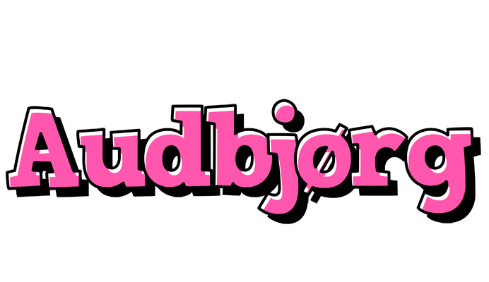 Audbjørg girlish logo
