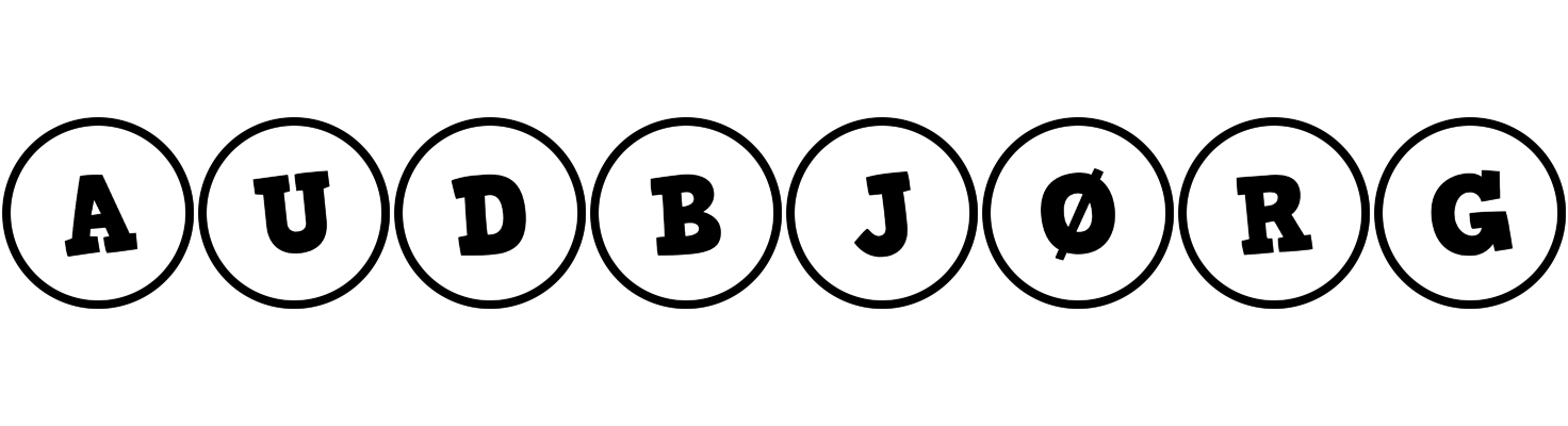Audbjørg handy logo