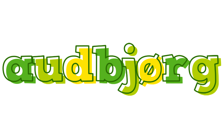 Audbjørg juice logo