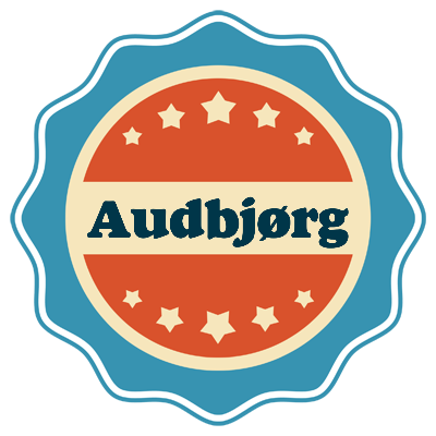 Audbjørg labels logo