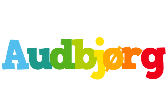 Audbjørg rainbows logo