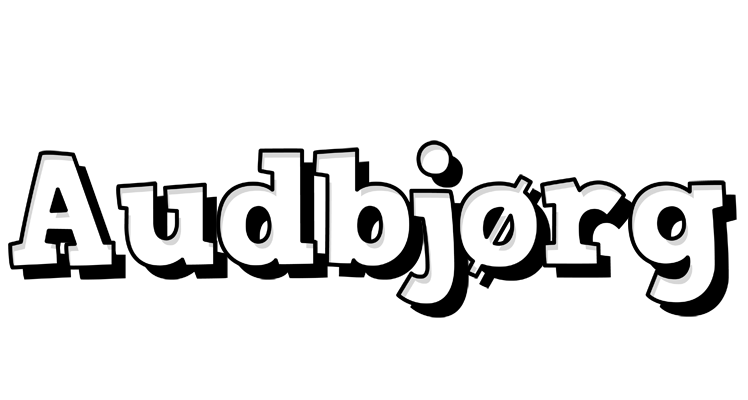 Audbjørg snowing logo