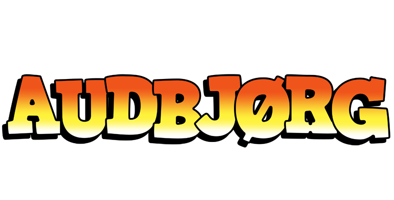 Audbjørg sunset logo