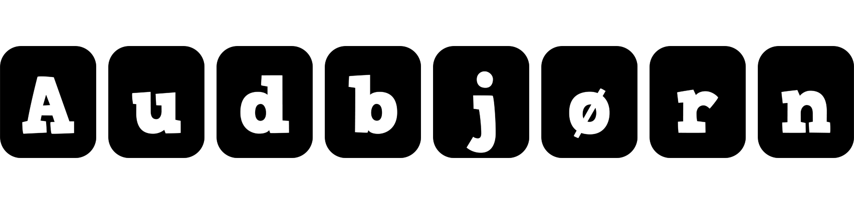 Audbjørn box logo