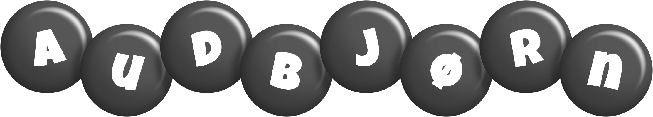 Audbjørn candy-black logo