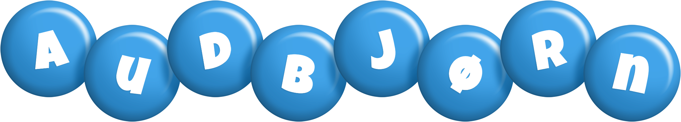 Audbjørn candy-blue logo