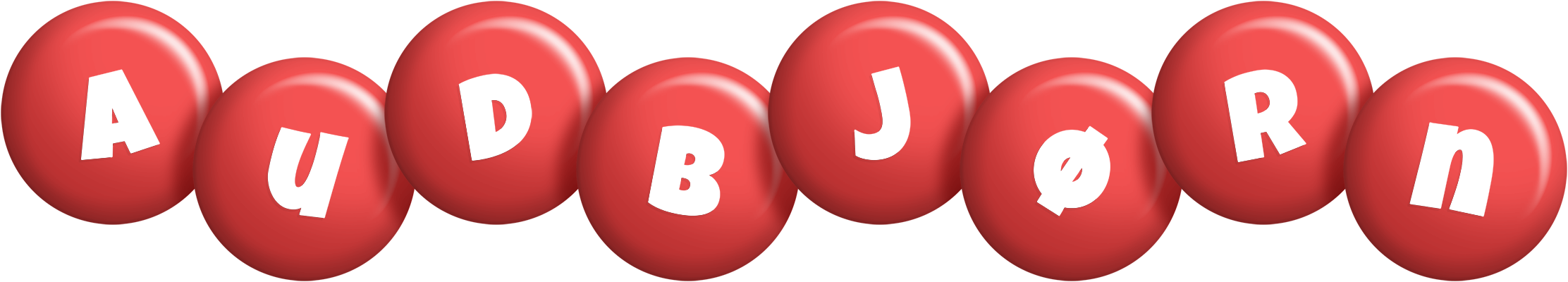 Audbjørn candy-red logo