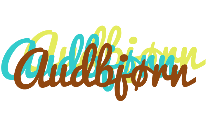 Audbjørn cupcake logo