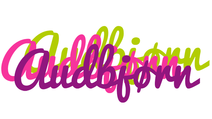 Audbjørn flowers logo