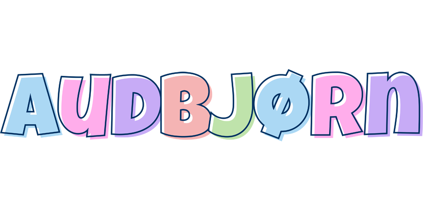 Audbjørn pastel logo