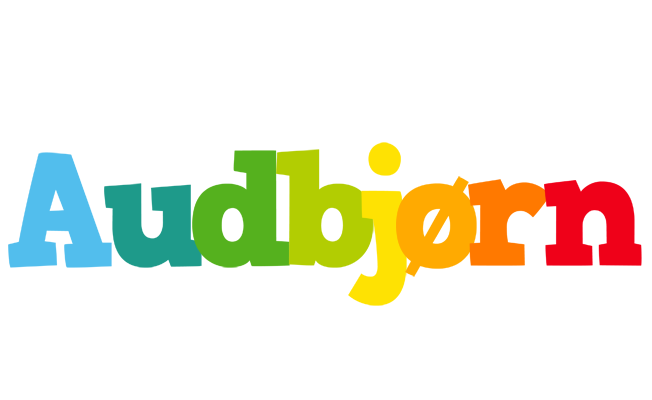Audbjørn rainbows logo