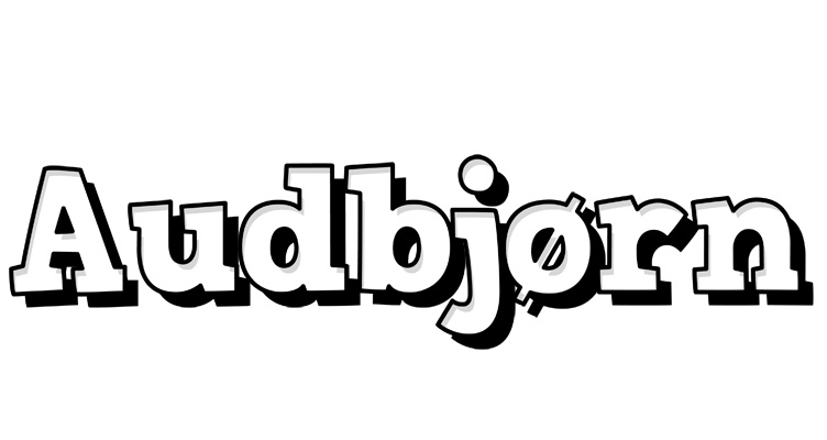 Audbjørn snowing logo