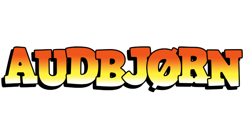 Audbjørn sunset logo