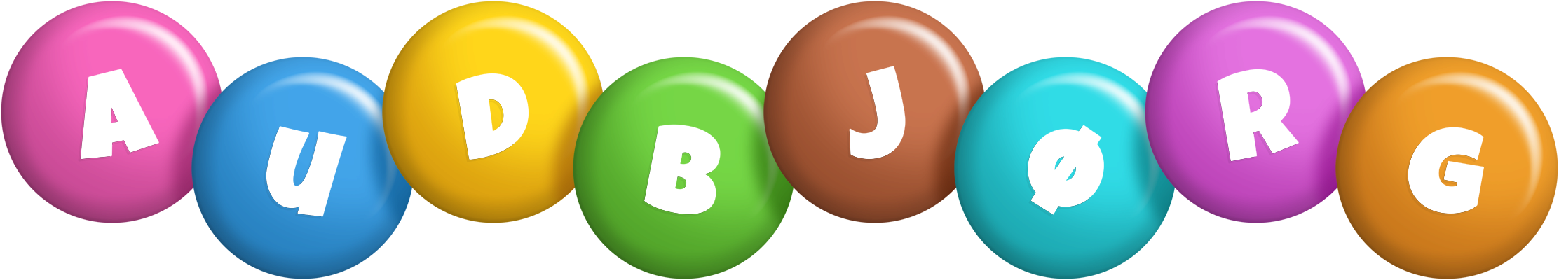 Audbjørg candy logo