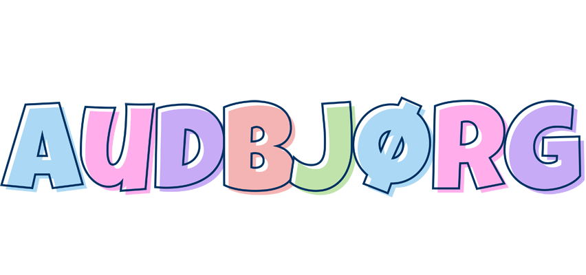 Audbjørg pastel logo