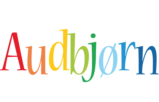 Audbjørn birthday logo