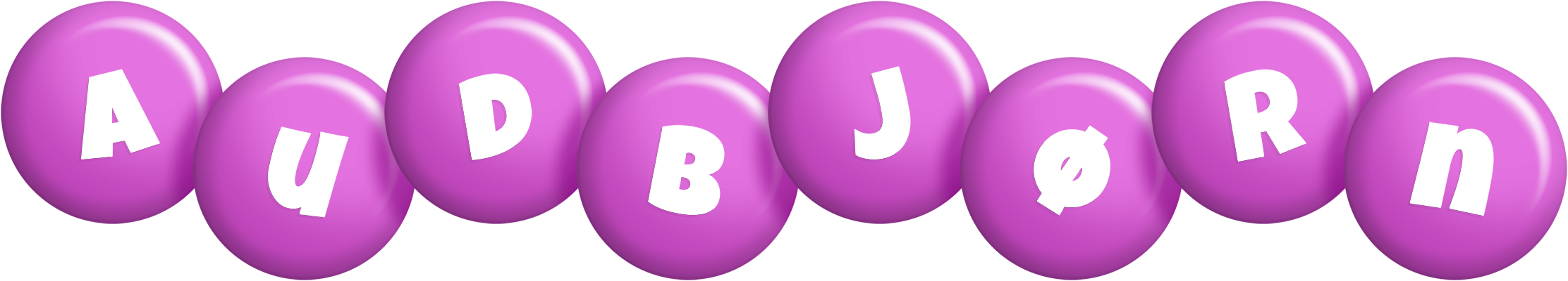 Audbjørn candy-purple logo