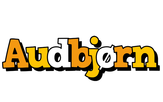 Audbjørn cartoon logo