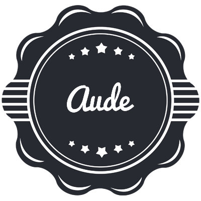 Aude badge logo