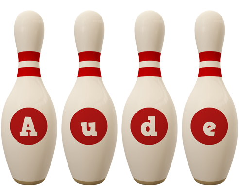 Aude bowling-pin logo