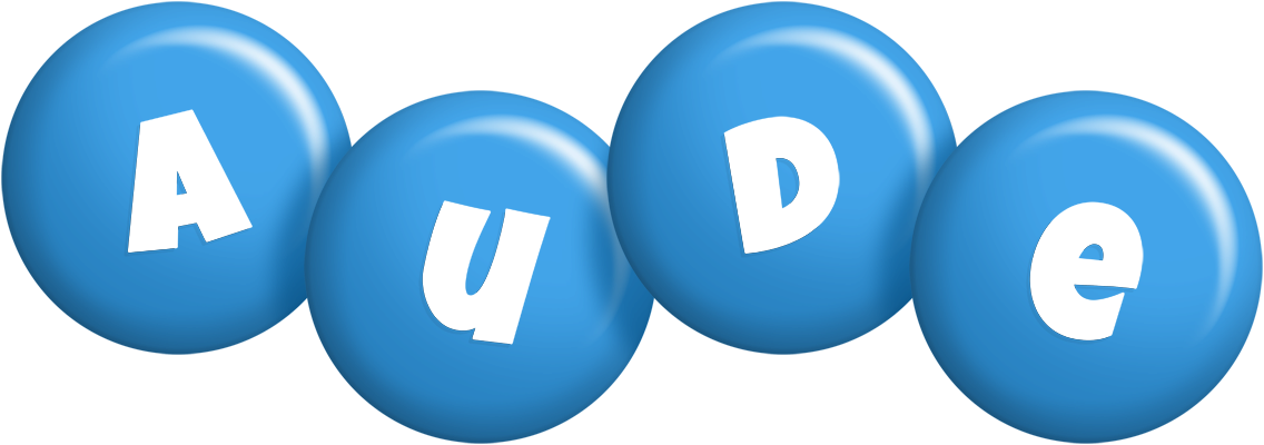 Aude candy-blue logo