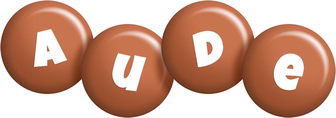 Aude candy-brown logo
