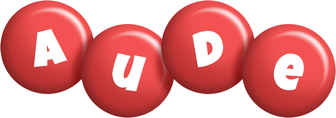Aude candy-red logo