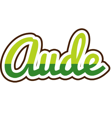 Aude golfing logo