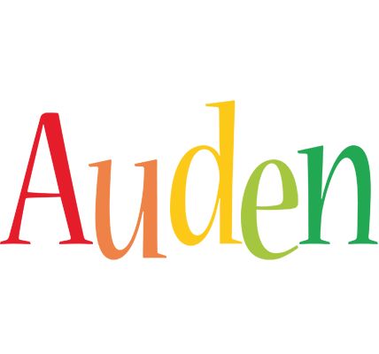 Auden birthday logo