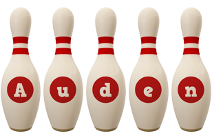 Auden bowling-pin logo