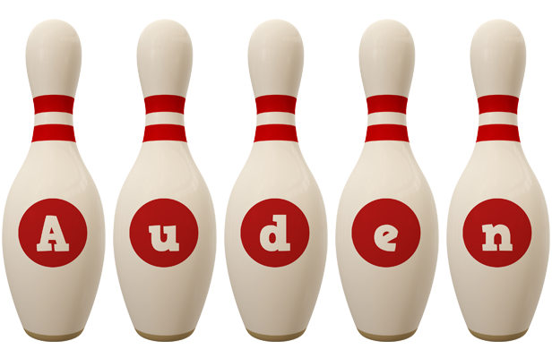 Auden bowling-pin logo