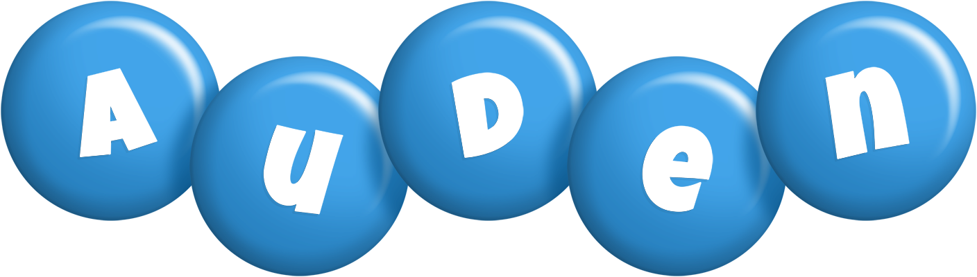 Auden candy-blue logo