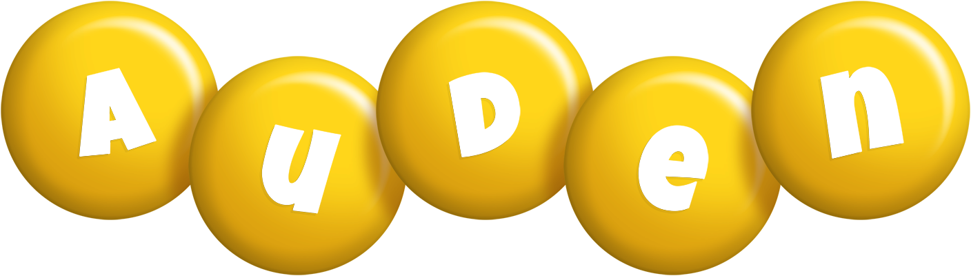 Auden candy-yellow logo